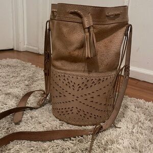 Stela 9 Brown Leather handmade Guatemalan purse